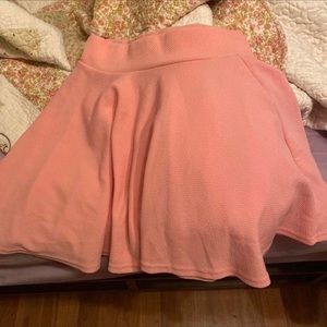Mini Flared Pink Skater Skirt